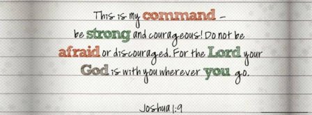 Joshua 1 9 Facebook Covers